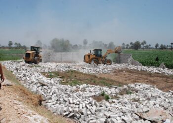 إزالة حالتى تعدٍ على أراض زراعية بمحافظة الإسكندرية