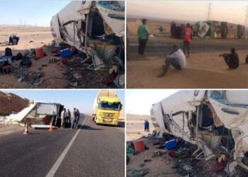 إصابة 10 سودانيين في حادث بعد عبورهم الحدود المصرية